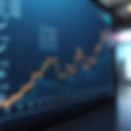 An illustrative example of a line graph showcasing data trends over time