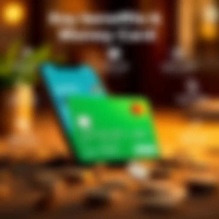 Illustration of benefits and features offered by the Green Dot Money Card app