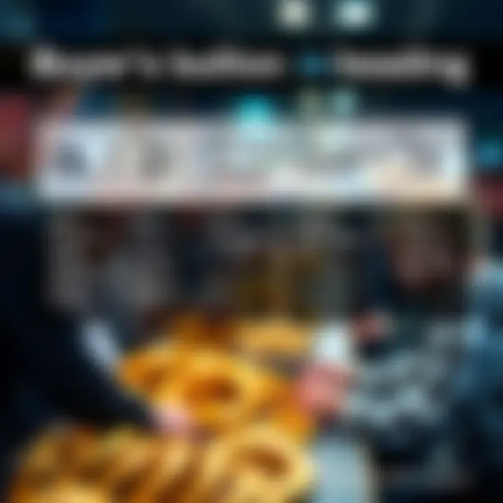 Infographic showcasing buyer's journey in bullion trading on eBay