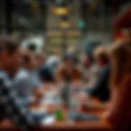 A vibrant meeting of real estate investors sharing ideas