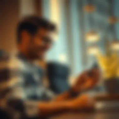 Traveler enjoying a seamless booking experience using a credit card