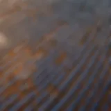 Aerial view of a solar farm with thousands of panels