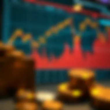 An analytical chart showcasing market trends of precious metals.