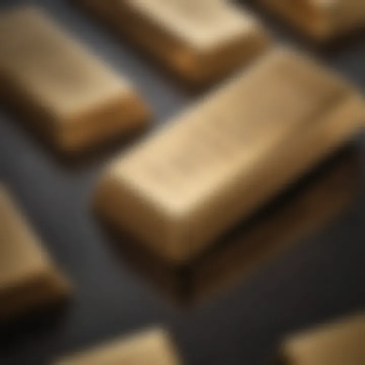 Close-up of a gold bar with purity stamp and certification details