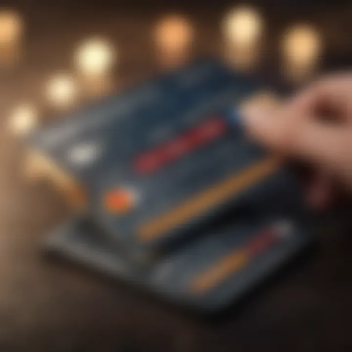 Elegant design showcasing credit card features