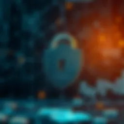 Digital lock symbolizing crypto security
