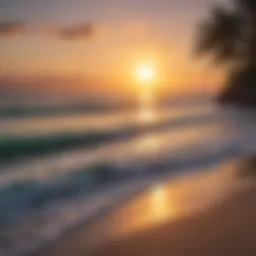 Stunning ocean view from a Florida beachfront property at sunset