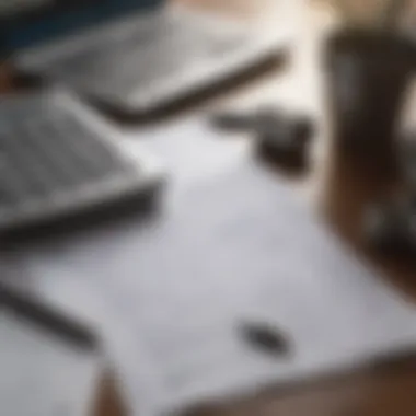 Close-up of a calculator and financial documents on a desk