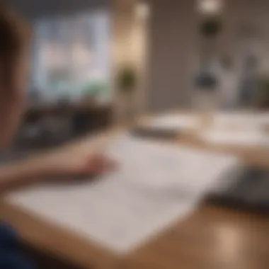 Ensuring Legal Compliance in Rentals Landlord reviewing legal documents for compliance