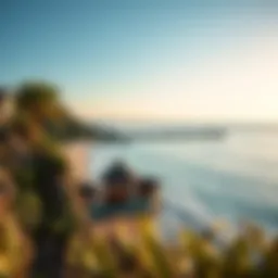 A picturesque beach destination showcasing stunning ocean views