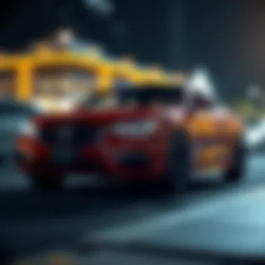 Graph illustrating financial implications of selling a leased car