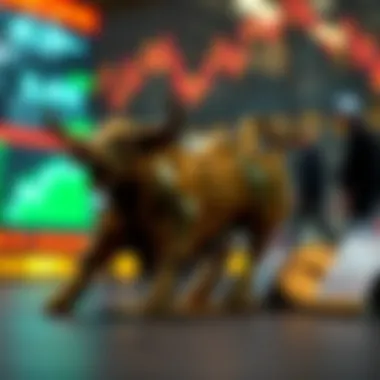 Bull and bear symbols representing market dynamics