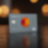 Mastercard logo displayed on a credit card