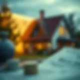 Conceptual illustration of interest rates affecting mortgage payments