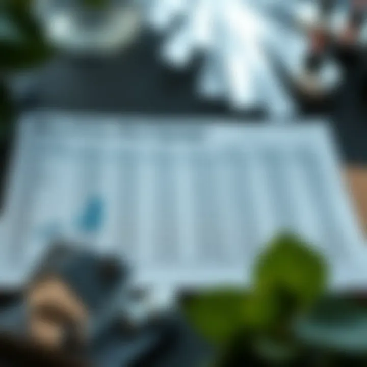 Visual representation of a budget showing monthly mortgage payments