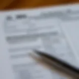 A detailed illustration of the IRS standard deduction form highlighting key sections