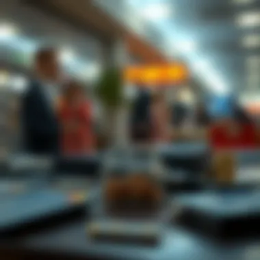 Visual representation of managing pending charges