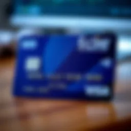 A close-up view of a prepaid Visa card showcasing its unique features