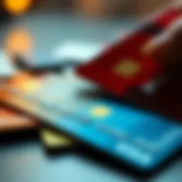 Concept of credit card transactions for money transfers